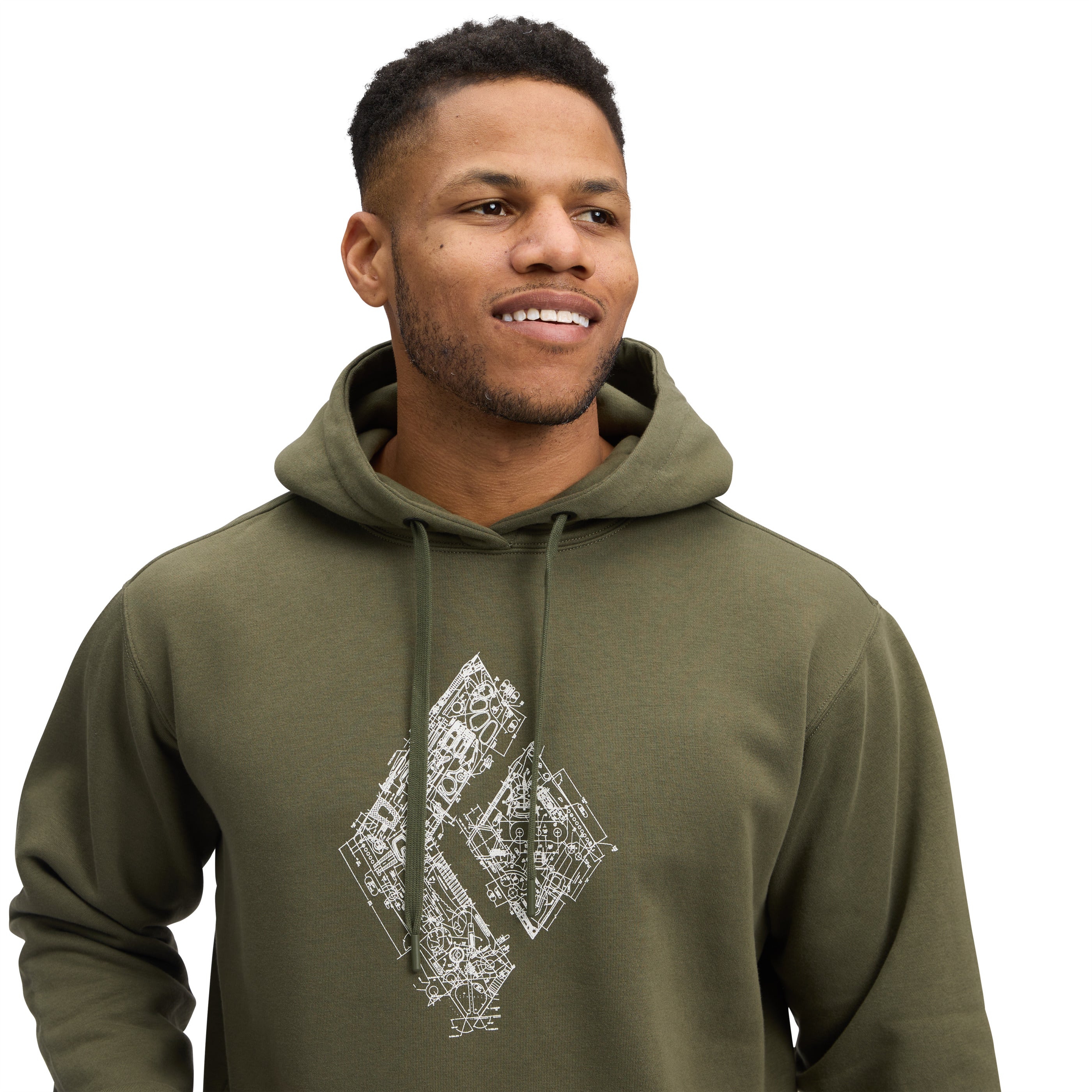 Men's Engineered Diamond Pullover Hoody - Image 11