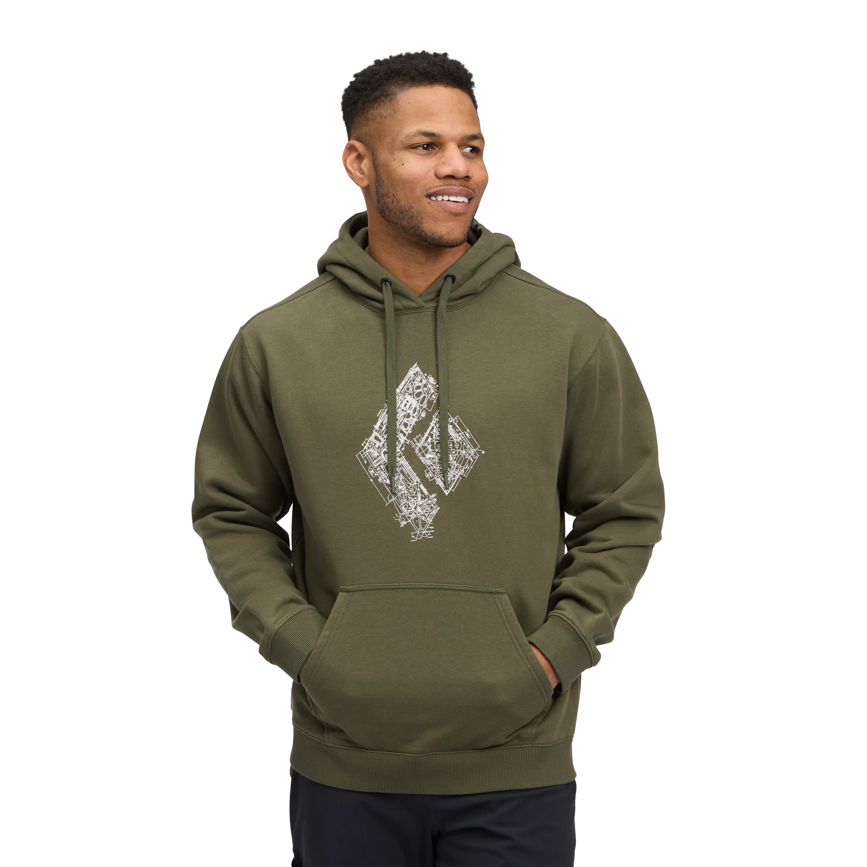 Men's Engineered Diamond Pullover Hoody - Image 7