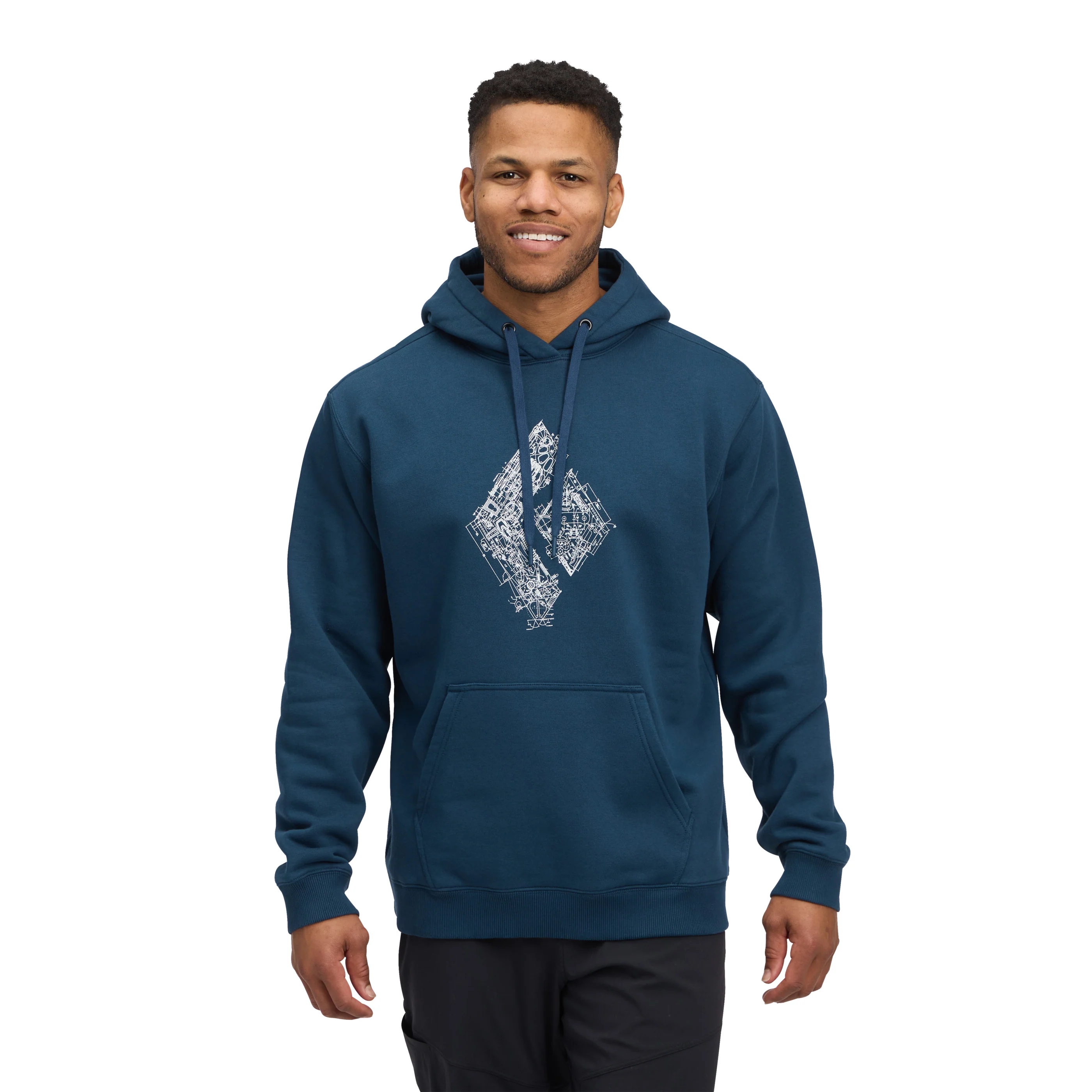 Men's Engineered Diamond Pullover Hoody - Image 8