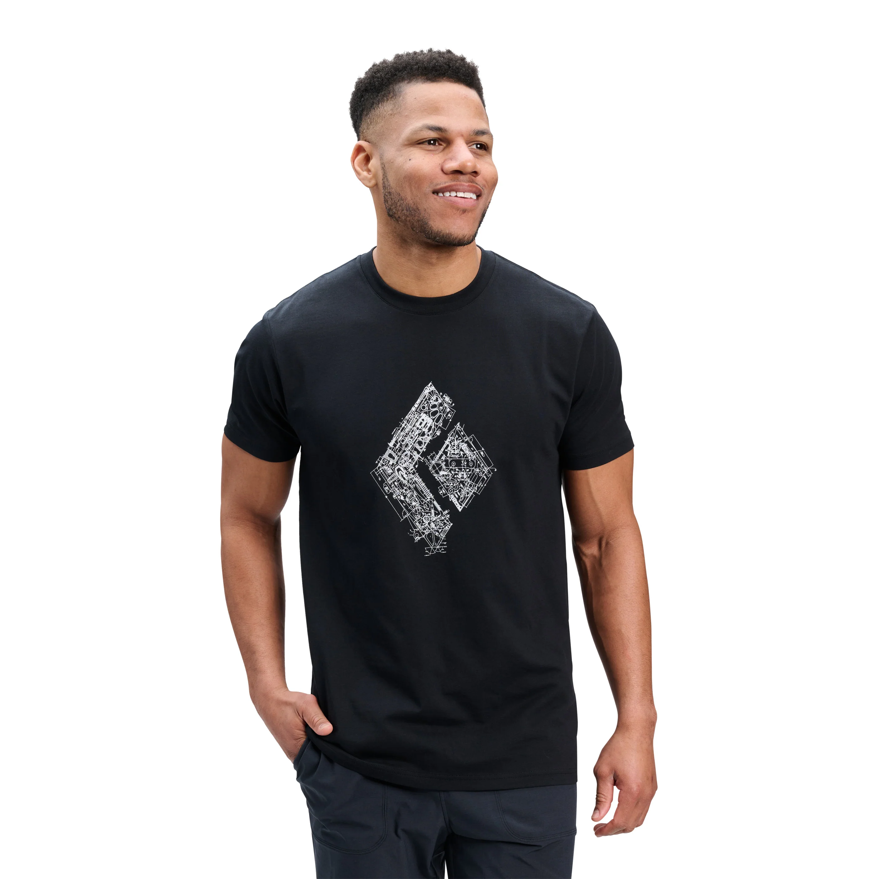 Men's Engineered Diamond Short Sleeve Tee - Image 6