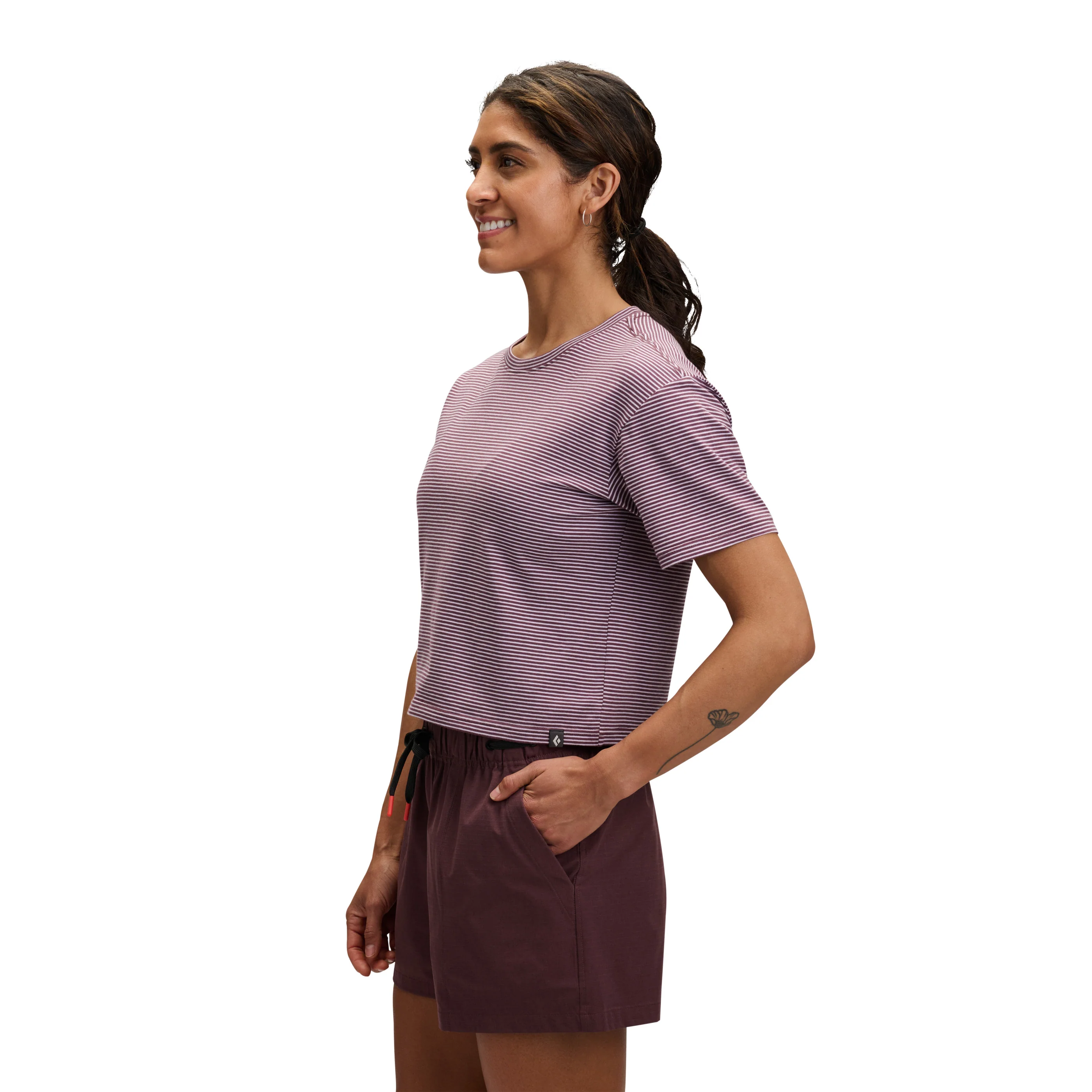 Women's BD Stripe Crop Short Sleeve Tee - Image 10
