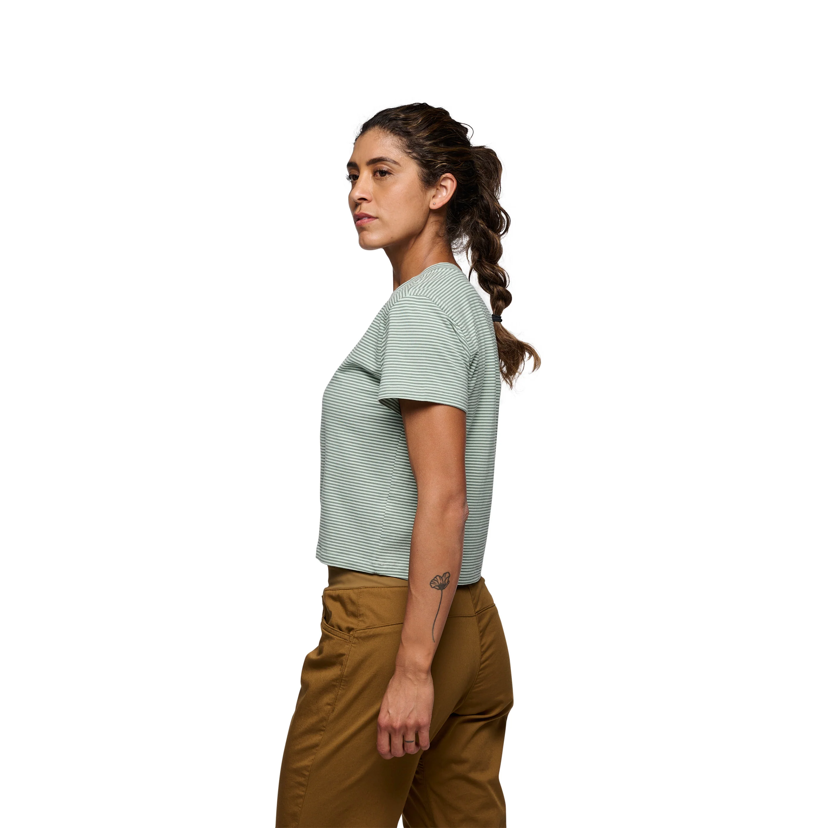 Women's BD Stripe Crop Short Sleeve Tee - Image 6