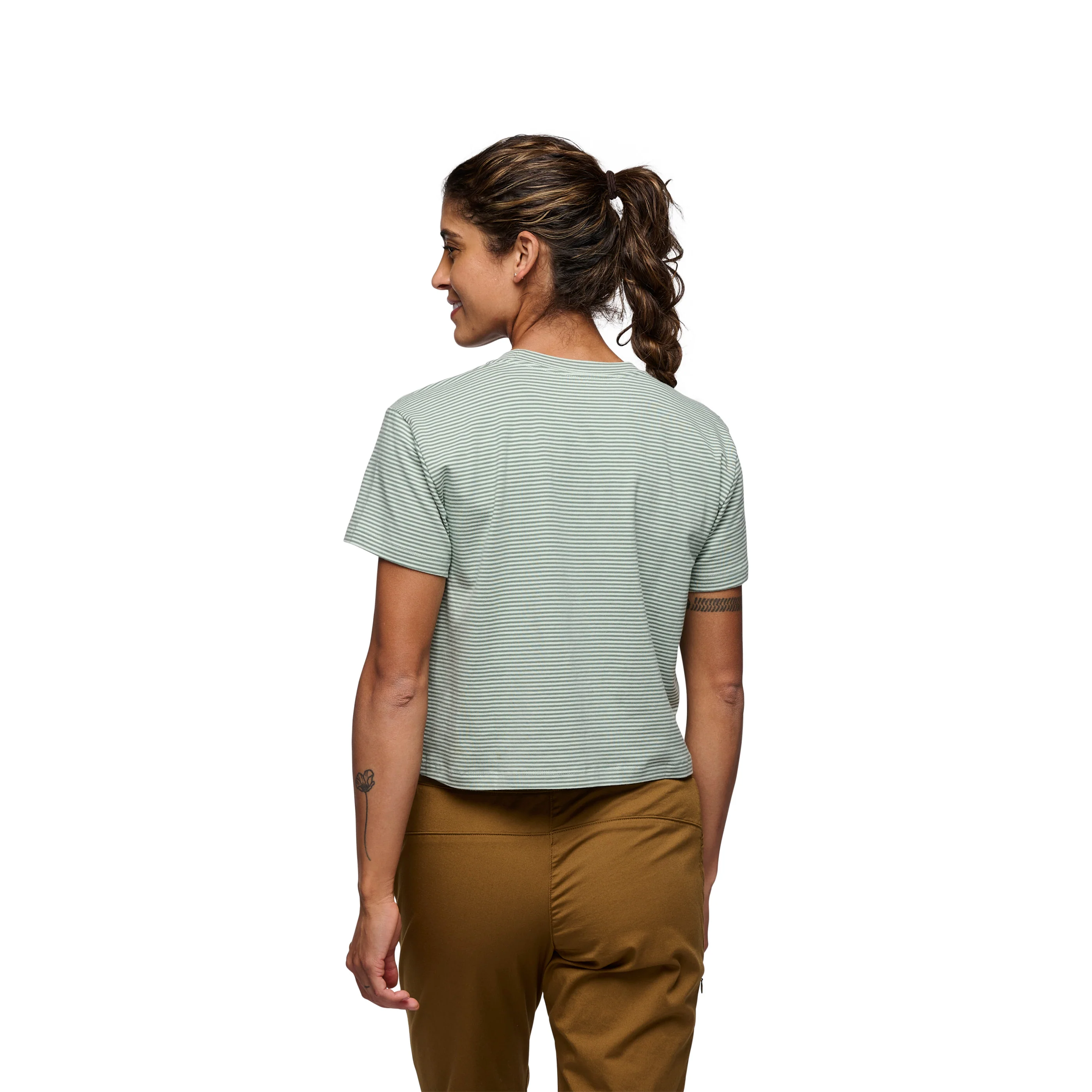 Women's BD Stripe Crop Short Sleeve Tee - Image 8