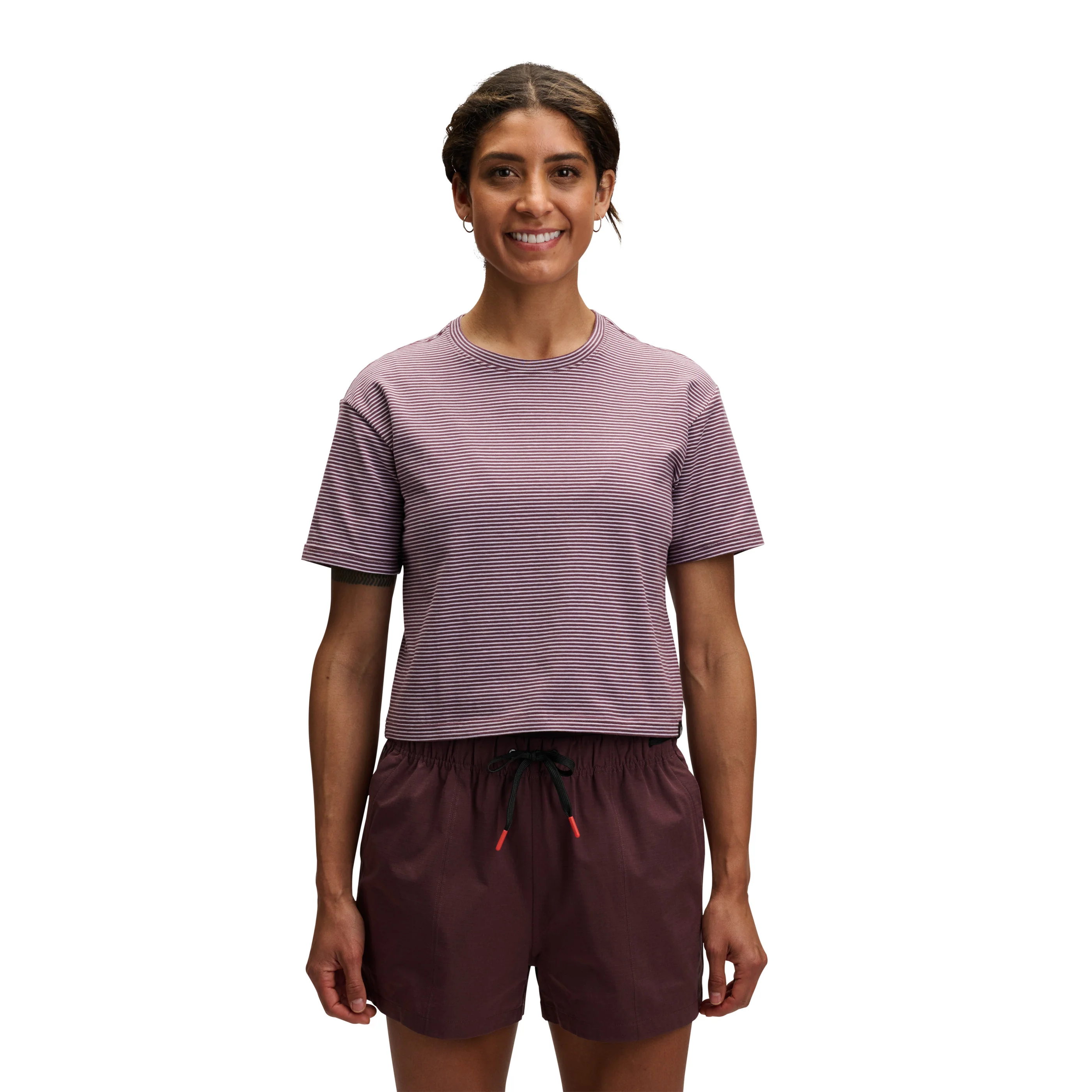 Women's BD Stripe Crop Short Sleeve Tee - Image 9