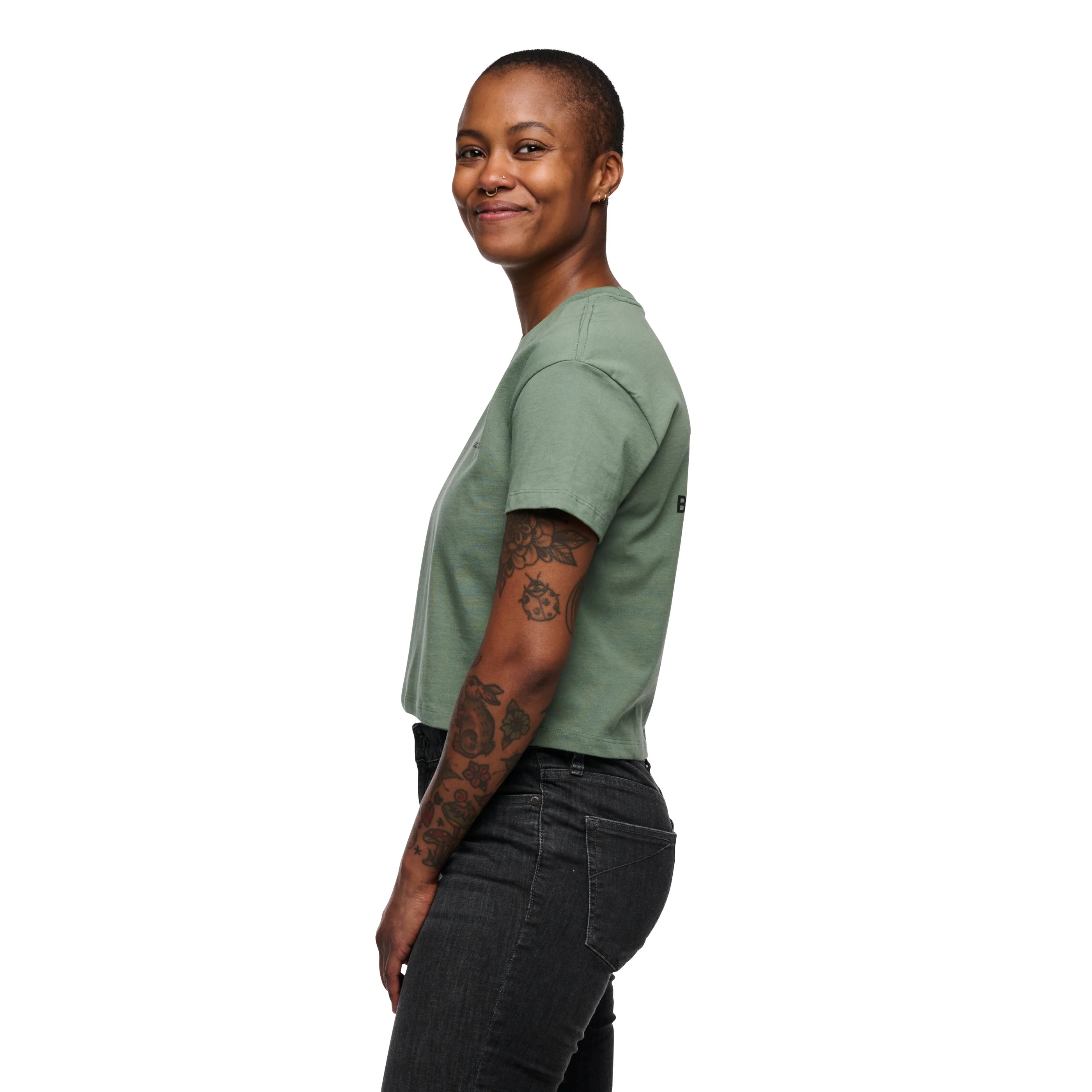 Women's Faded Crop Short Sleeve Tee - Image 18